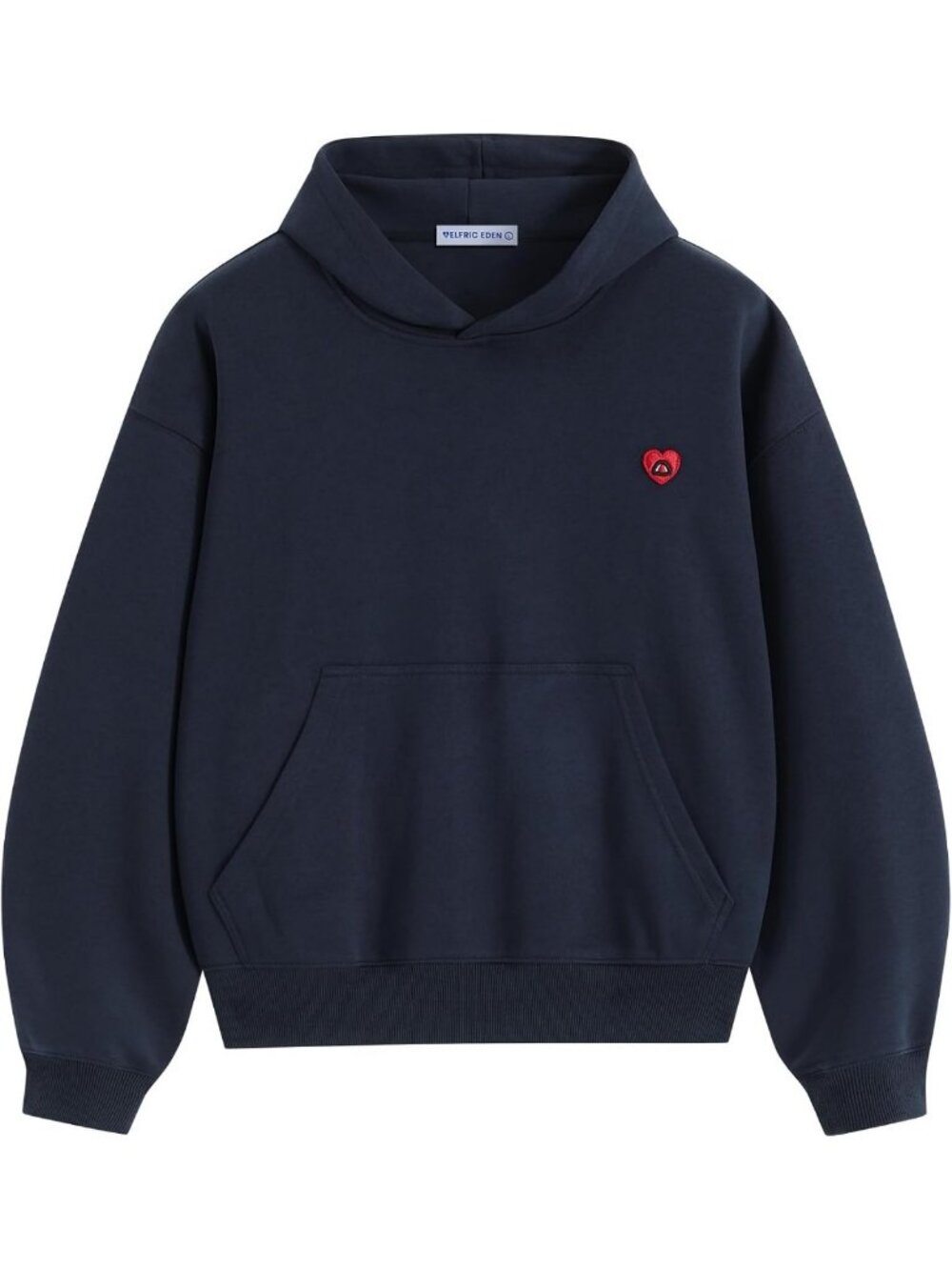 Unisex Y2K Oversized Cropped Pullover Hoodie with Pocket - Casual Sweatshirt